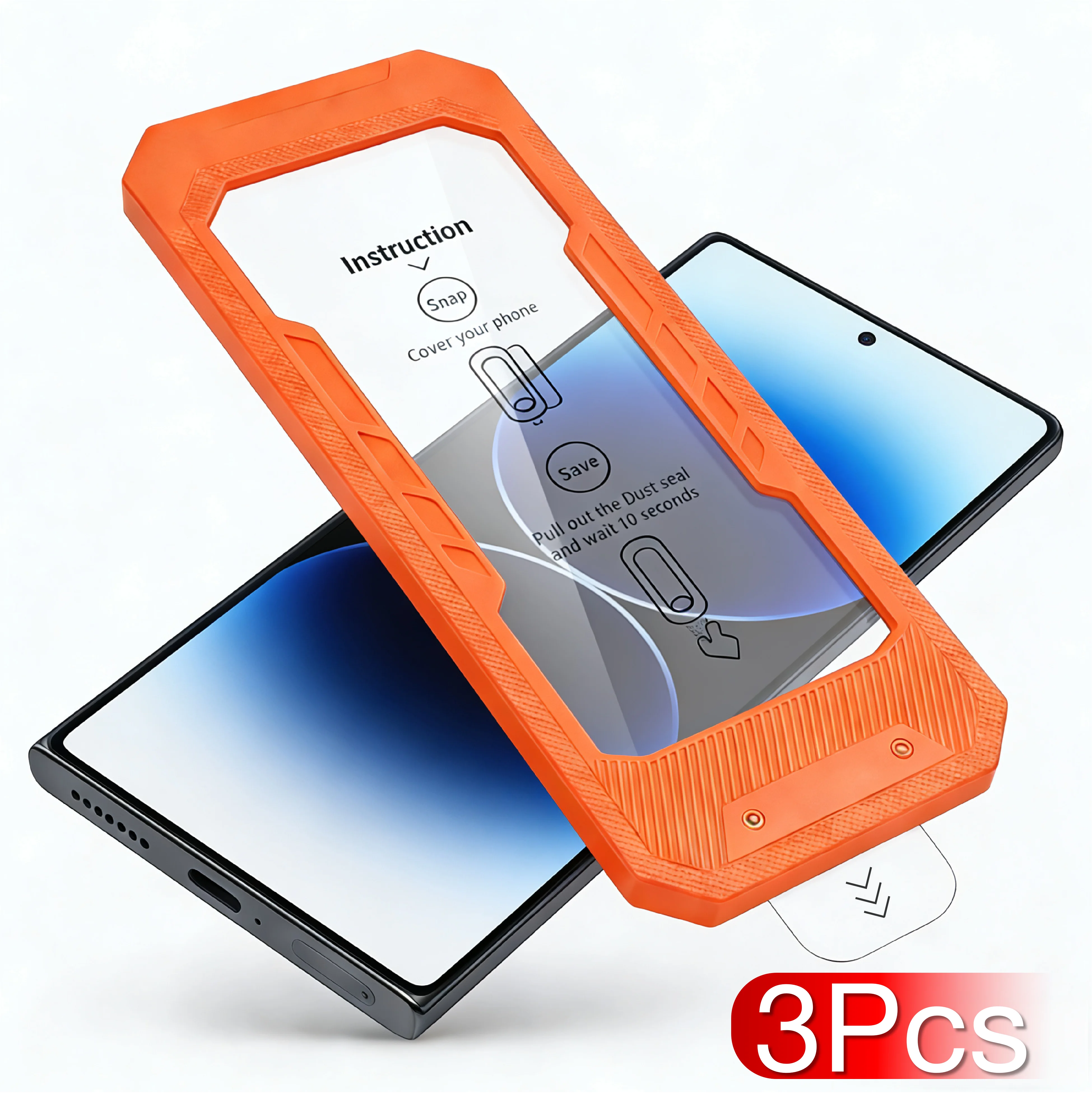 3 Stück für Galaxy S26 S25 S24 Ultra Plus Edge Panzerglas Displayschutzfolie 9H Staubfrei Handy-Zubehör Fingerabdruck