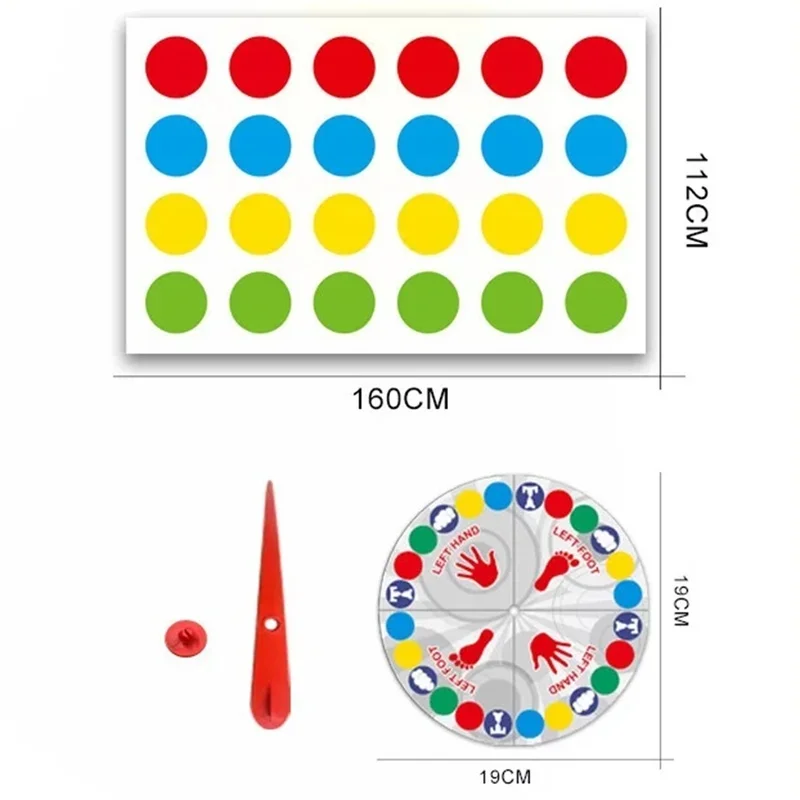 لعبة حصيرة الإعصار للحفلات العائلية، نشاط جماعي تفاعلي لتواء الجسم للأطفال والكبار، لعبة ممتعة للرياضات الداخلية/الخارجية #6
