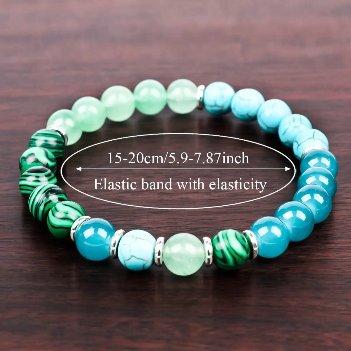 

Colorful turquoise bracelet, elastic design, beautiful and generous, the best gift.