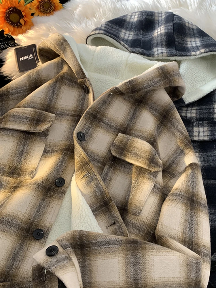 

Мужская утепленная хлопковая куртка с капюшоном на флисовой подкладке, зимняя теплая повседневная верхняя одежда, хлопковое пальто Cleanfit для пар