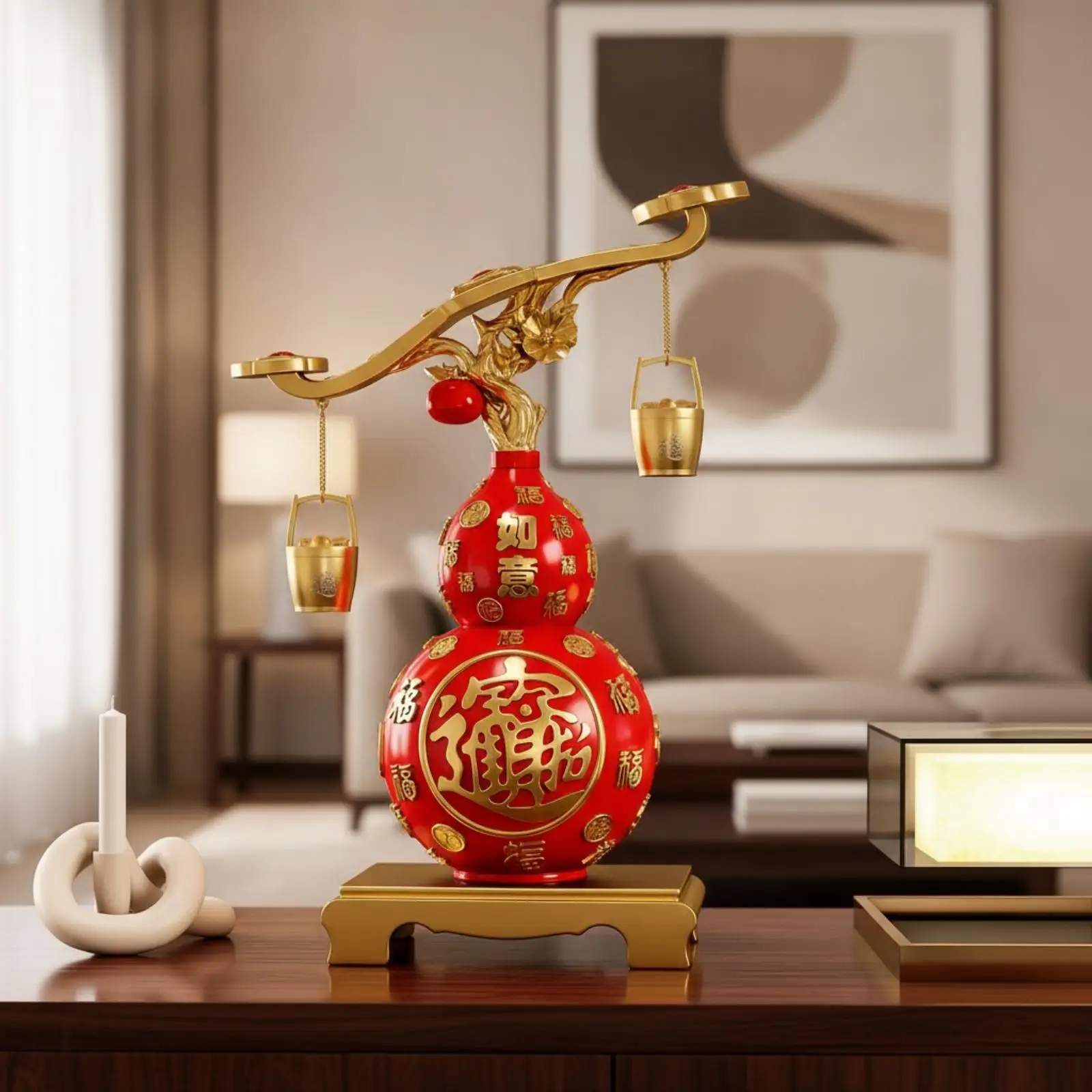 traditional-gourd-shaped-display-piece-for-modern-interior-shelf-mantel-cabinet-decorative-art