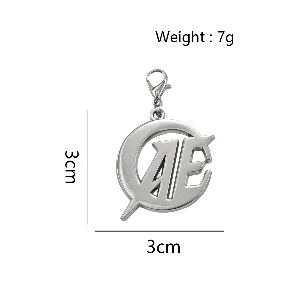 Roboter-Schlüsselanhänger Anaheim Electronics AE Logo Metall-Schlüsselring UC Universe Fan Collection Rucksack-Anhänger Geschenk – Detail 2