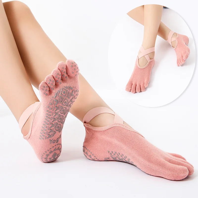 Women High Quality Bandage Yoga Socks Anti-Slip Socks Quick-Dry Damping Pilates Ballet Socks Good Grip For Women