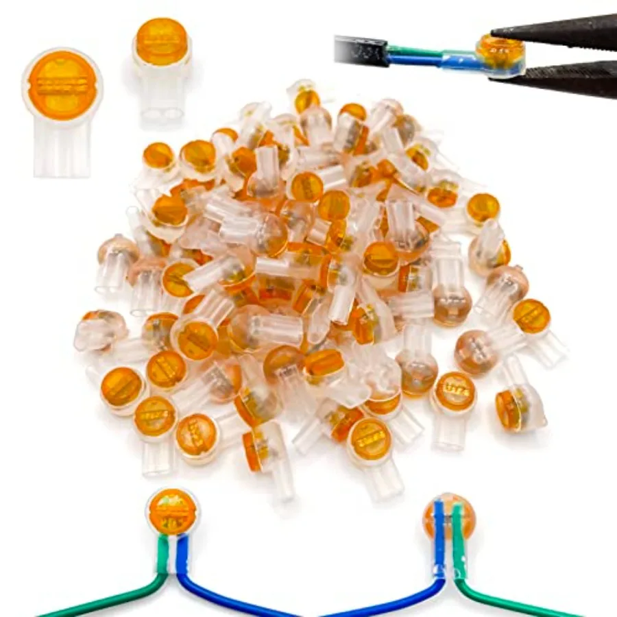 

0PCS UY2 K2 Network Cable Connectors, Telephone Wire Gel-Filled Connectors Waterproof Button