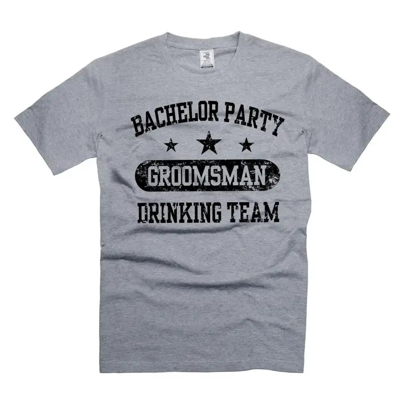 Mens Groosmen shirt Bachelor Party wedding T Groom Drinking Team