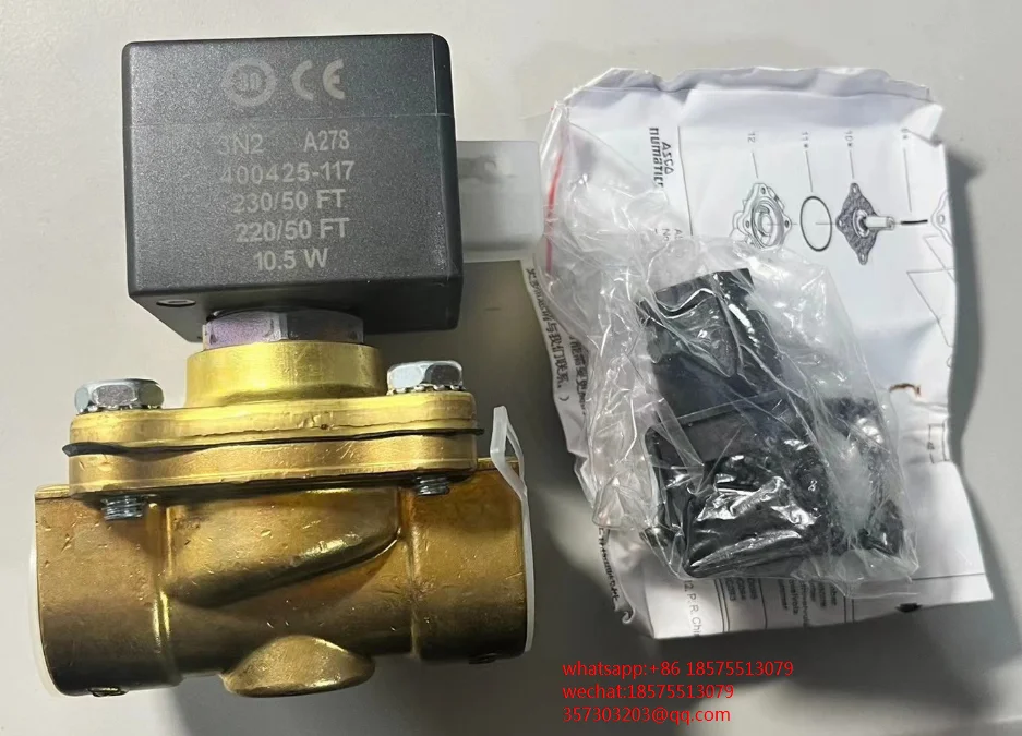 

FOR ASCO SCE210D095V Solenoid Valve Two-position Two-way 400425-117 230/50 FT, New 1 PIECE