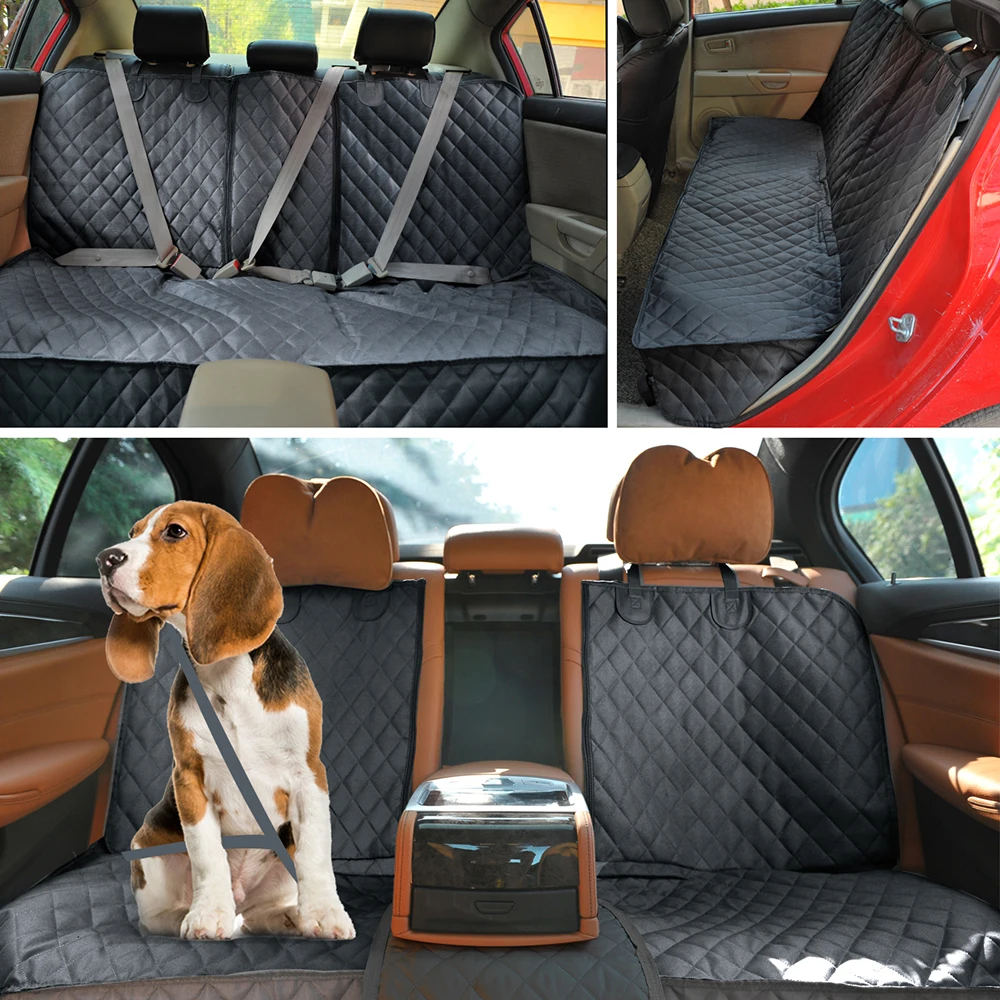 Imagem -03 - Cão Capa de Assento do Carro Pet Travel Carrier Colchão Protetor Assento Traseiro à Prova Impermeável Água com Banco Médio Design do Braço para Cães