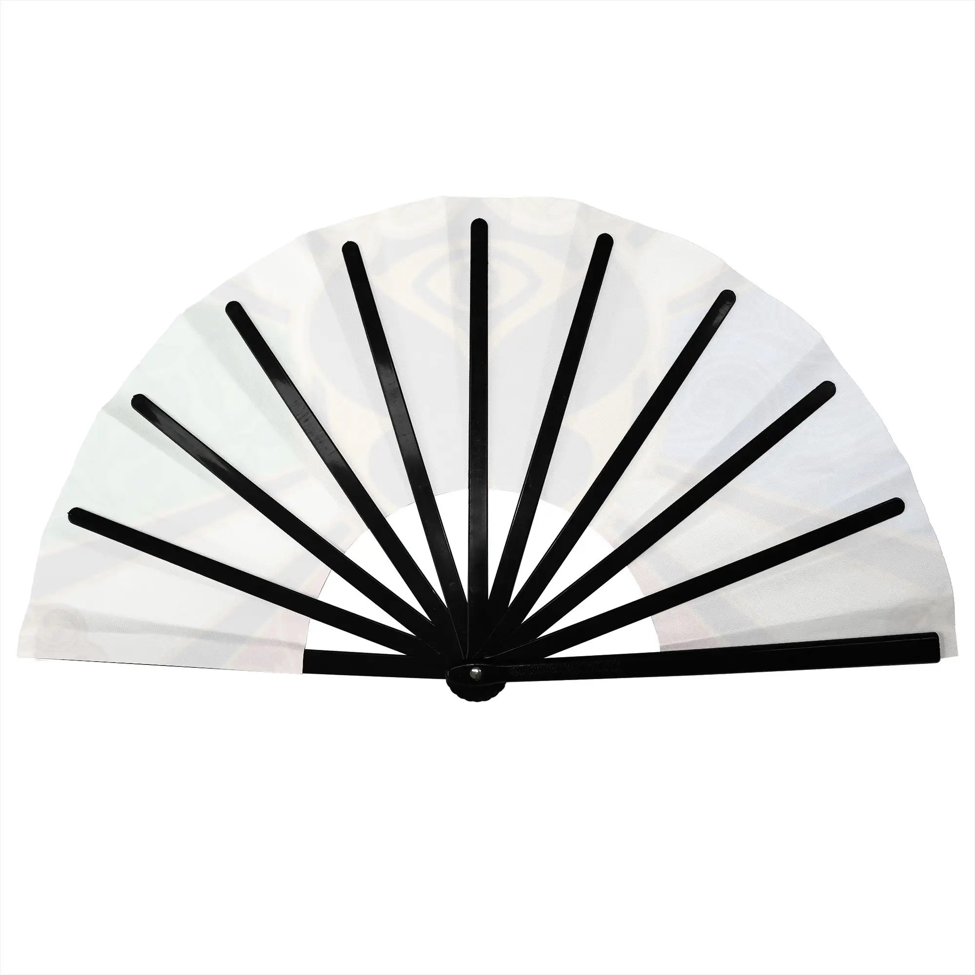 T-Tomorrowland Flag Portable Pocket Fan Camping  Folding Fan Chinese Dance Cooling Handheld Fans