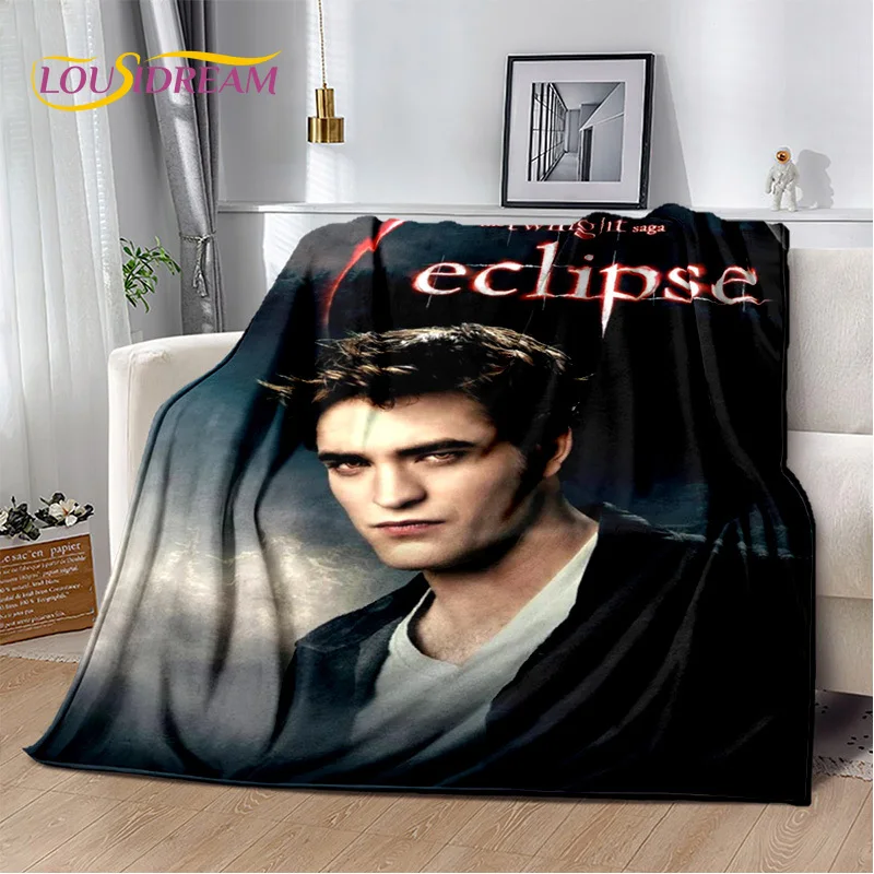 Twilight Saga Series Edward Bella Movie Soft Blanket,Soft Throw Blanket for Home Bedroom Bed Sofa Picnic Travel Cover Child Gift