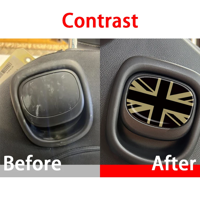 3D Epoxy Seat Back Handle Cover Decoration Sticker Car Stickers For BMW MINI ONE Cooper F56 F57 JCW Trim Interior Accessories