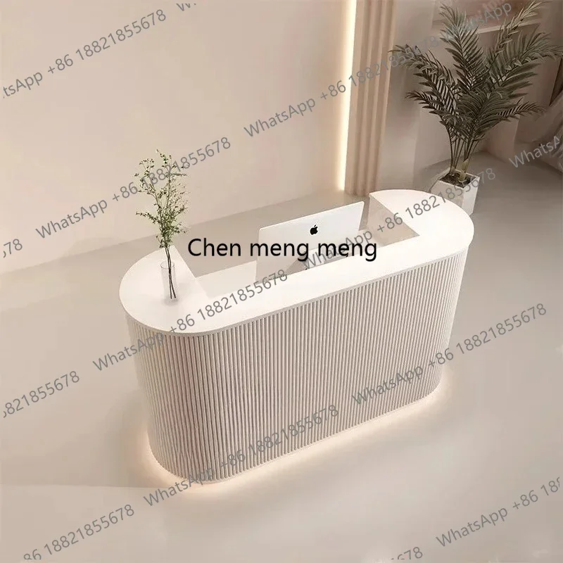 

F150Italian Style Beauty Salon Reception Desks Clothing Store Modern Simplicity Reception Desks High-end Furniture Receptionen