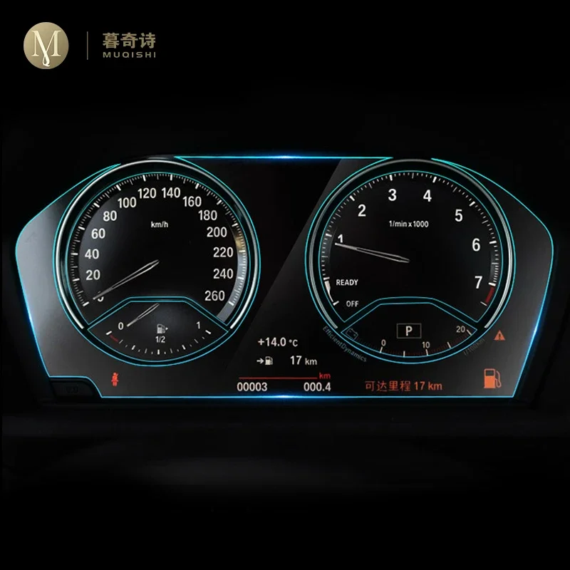 For BMW F45 F46 Series 2 2018 2019 Automotive interior Instrument panel membrane TPU Mechanical speedometer decoration Anti-scra