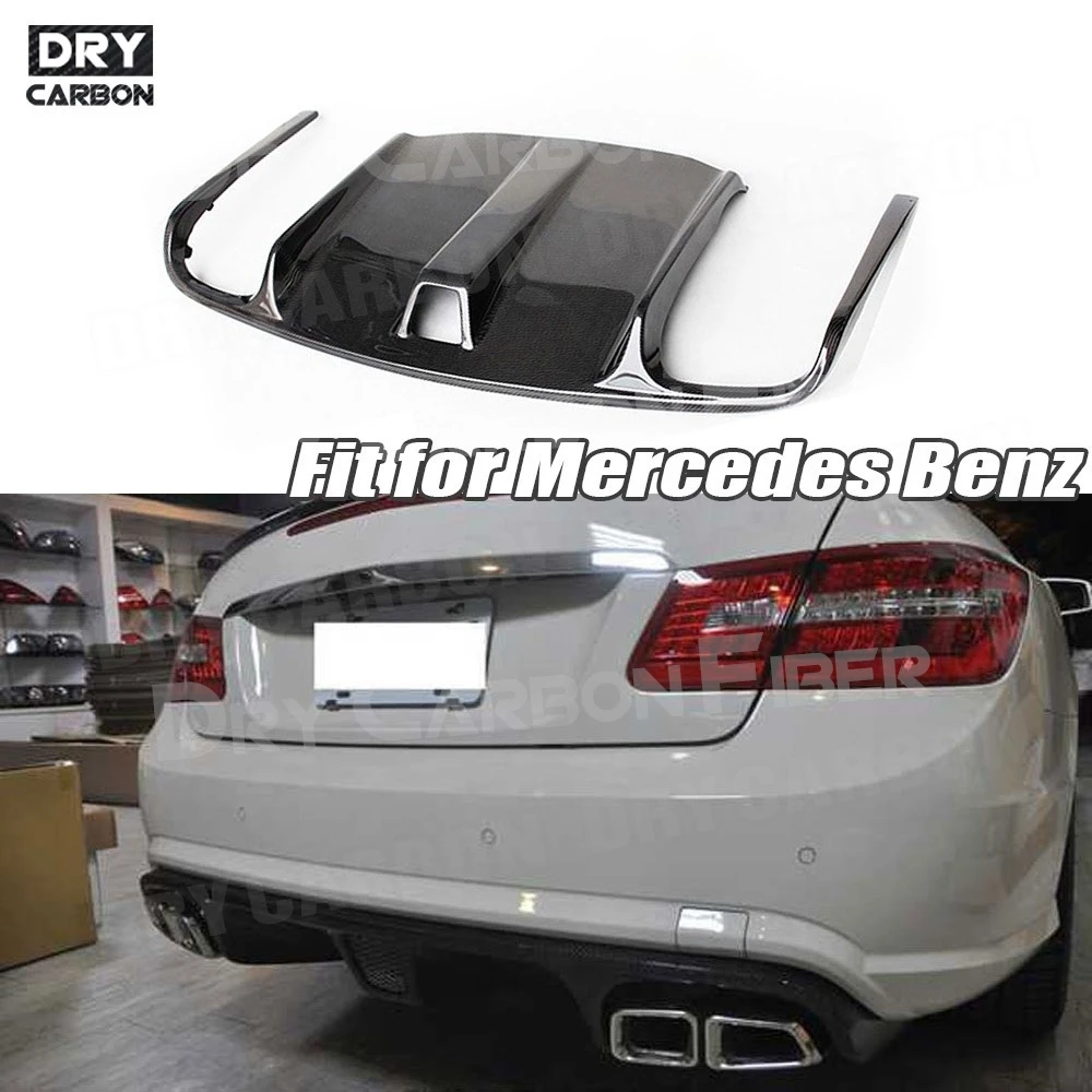 Kohlefaser-Heckstoßstangenverlängerung für Mercedes Benz W207 C207 Coupé E260 E300 E350 Sport 2-Türer 2009 - 2012 Diffusor-Zierleisten
