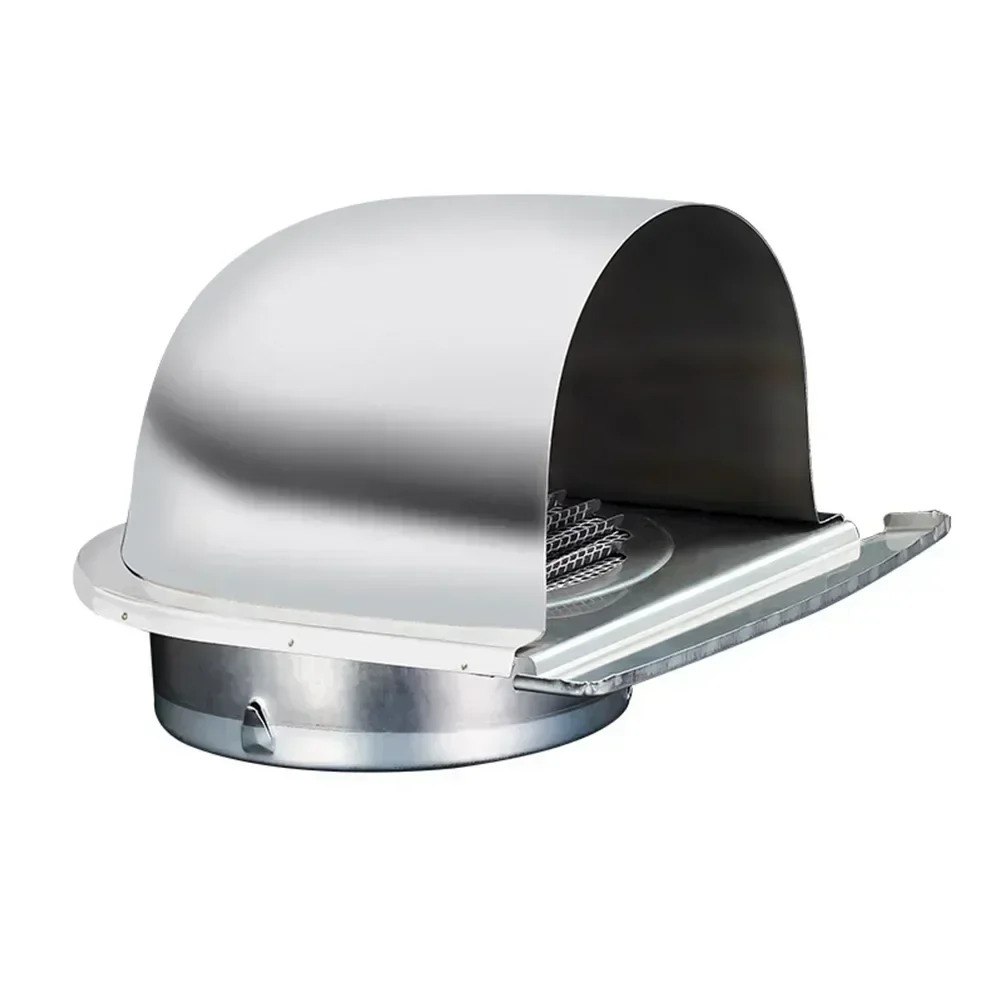 1pc Stainless Steel Air Vent Cover 100mm 150mm Wall Air Vent Extract Valve Grille Ducting Cover Ventilation Outlet