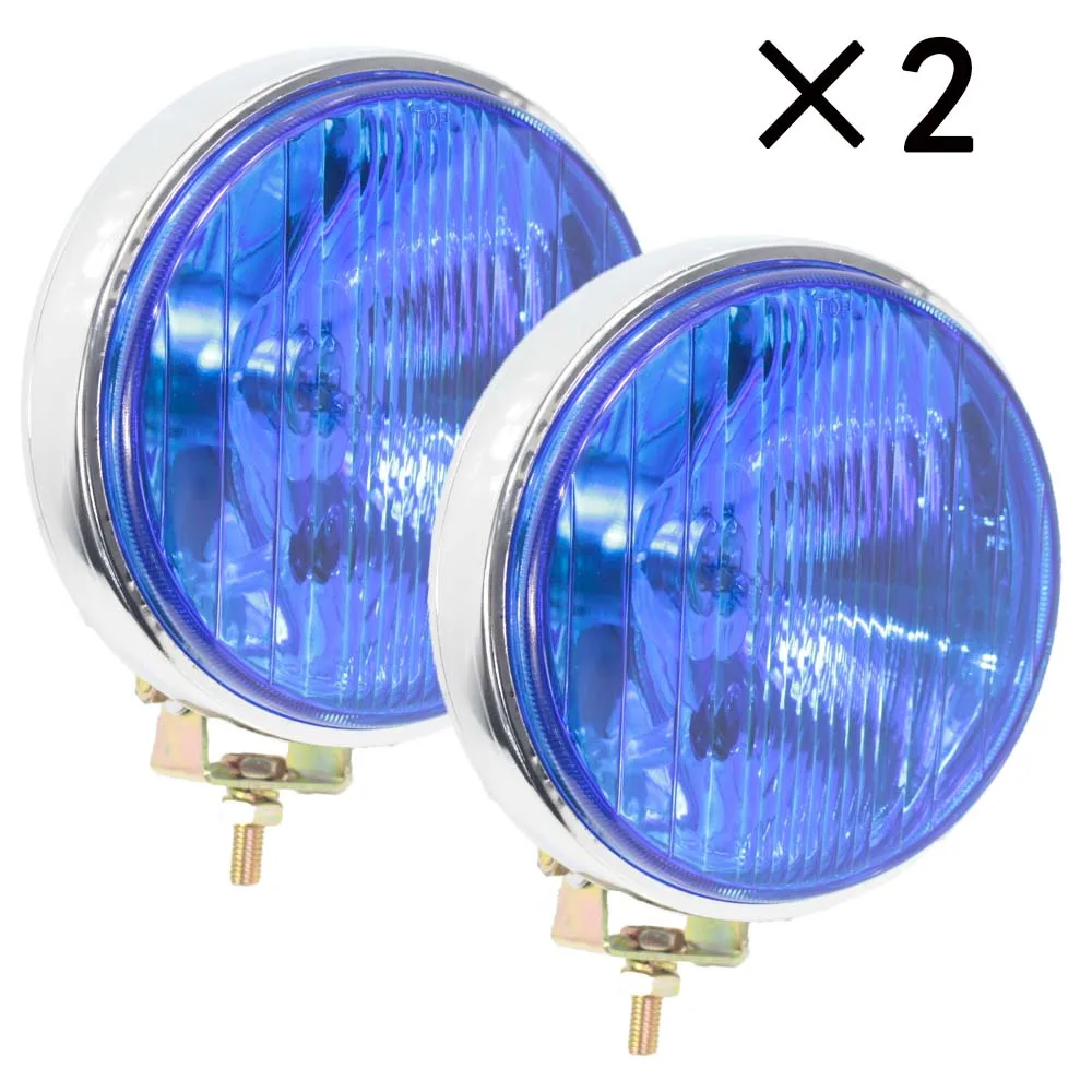 

2PCS 7" Round Fog/Driving Lights/Lamp for Car/Truck/SUV Front Bumper Blue Lens