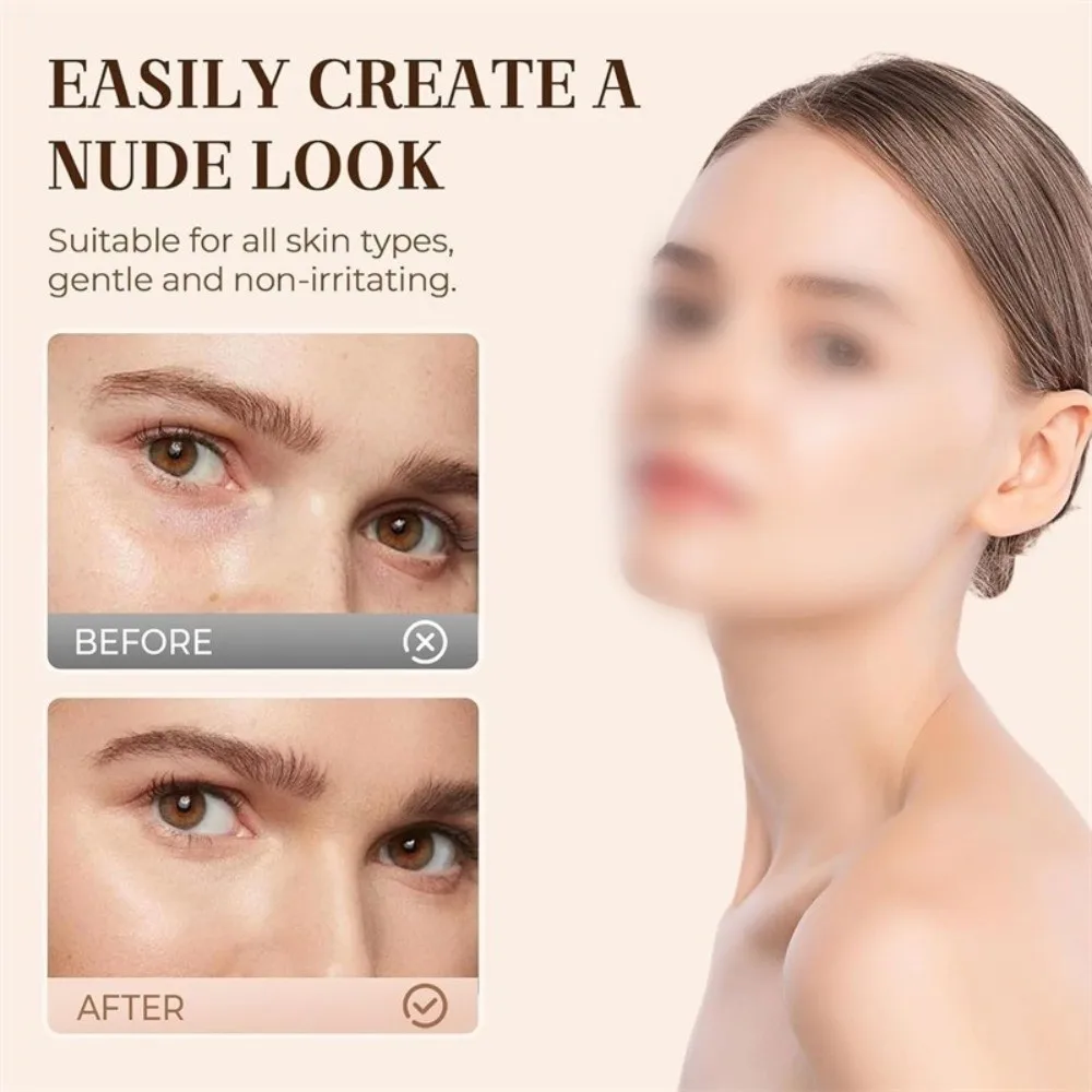 New Moisturizing Under Eye Brightener Long-wearing Brightening Under Eye Corrector Pink Tone Makeup Cream Dark Circles Coverage