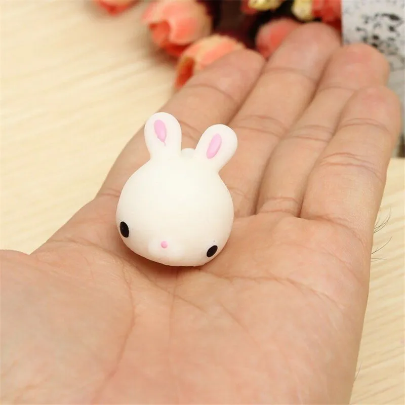 Mochi  kawaii Cute Bunny Rabbit Squishy Squeeze Healing Stress Reliever Toy Gift Decor