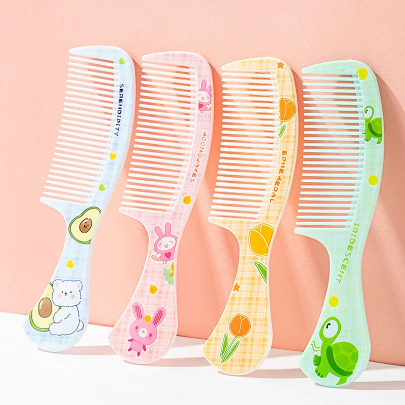 Baby Portable Untangling Hair Brush Health Care Tools Combs Kids Cute Rabbit Bear Children Hairbrush Comb for Girls Accessories