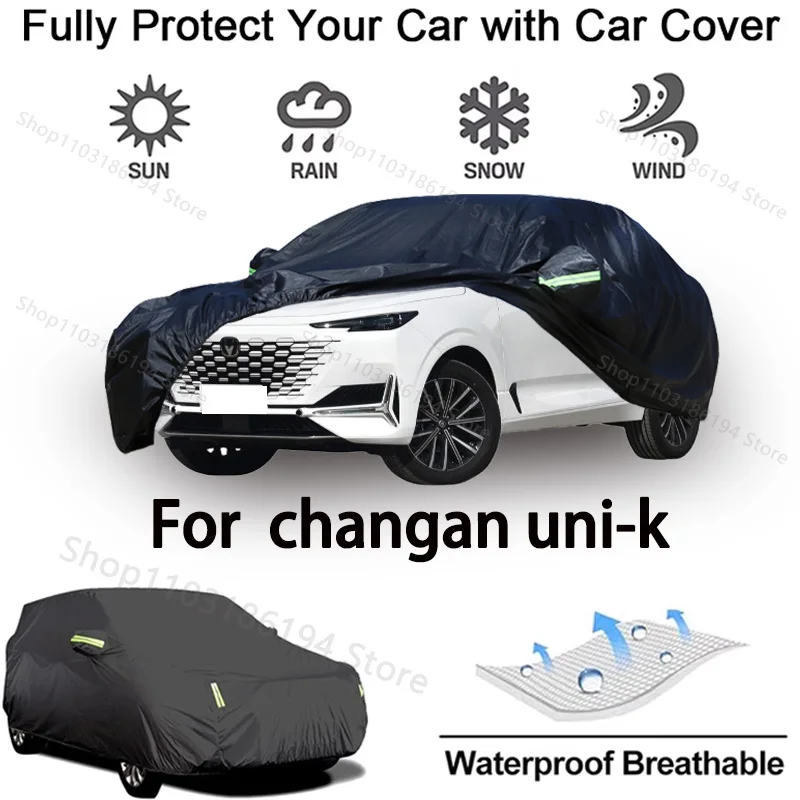 

Full Car Cover For ChangAn Uni-K Outdoor Protective Gear-Snowproof, Sunshield, Waterproof and Dustproof Automobile Accessories