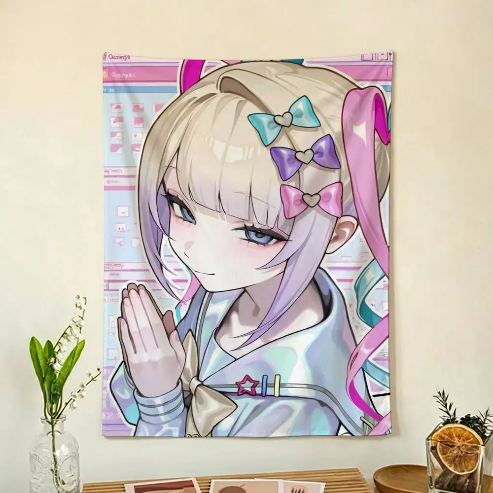 Anime Needys Girl Overdose Flags Wall Hanging Background Art Banner for Bedroom Home Outdoor Decor