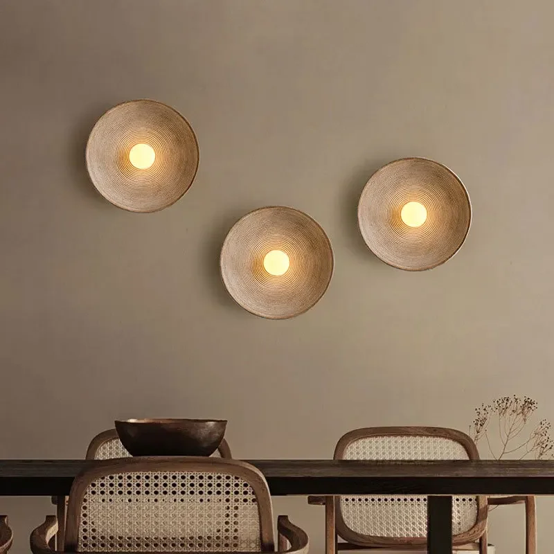 Modern Creative Led Resin Wall Light Fixture Living Room Bedroom Decoration Nordic Round Europe Luminaire Indoor Aisel Corridor