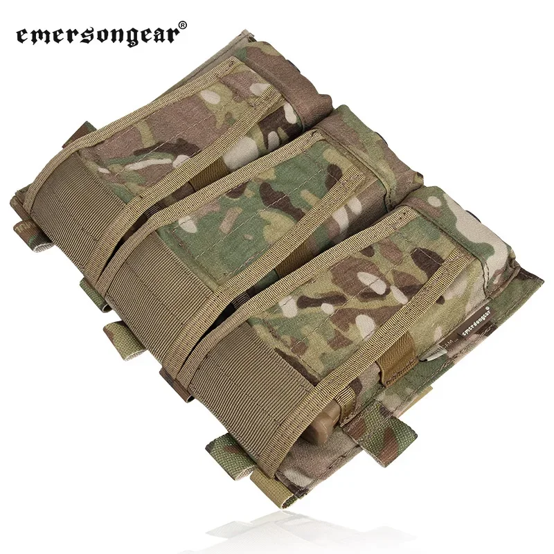 Imagem -03 - Emersongear-avs Destacável Flap Bolsa Frontal Mag Pouch Colete Tático Revista Triplo Bolso Transportadora Placa Acessórios m4 556