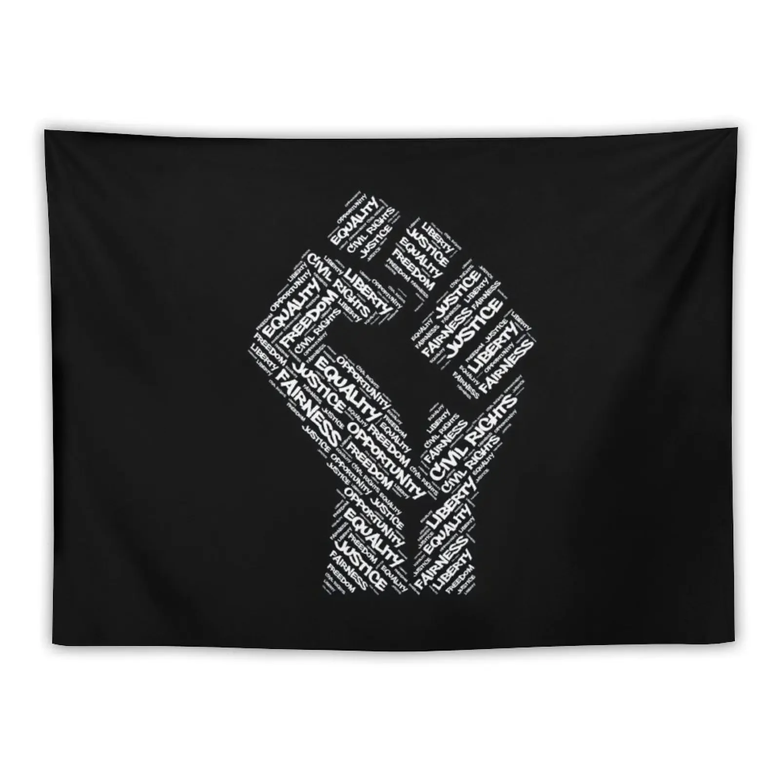 Civil Rights Black Power Fist Justice Design Tapestry Room Decorations Aesthetic Room Decor Cute Tapestry