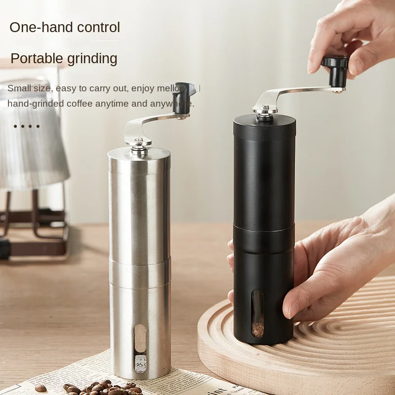 

Manual coffee machine stainless steel new homehold handmade coffee grinder fine grinding smooth multi-gear adjustable