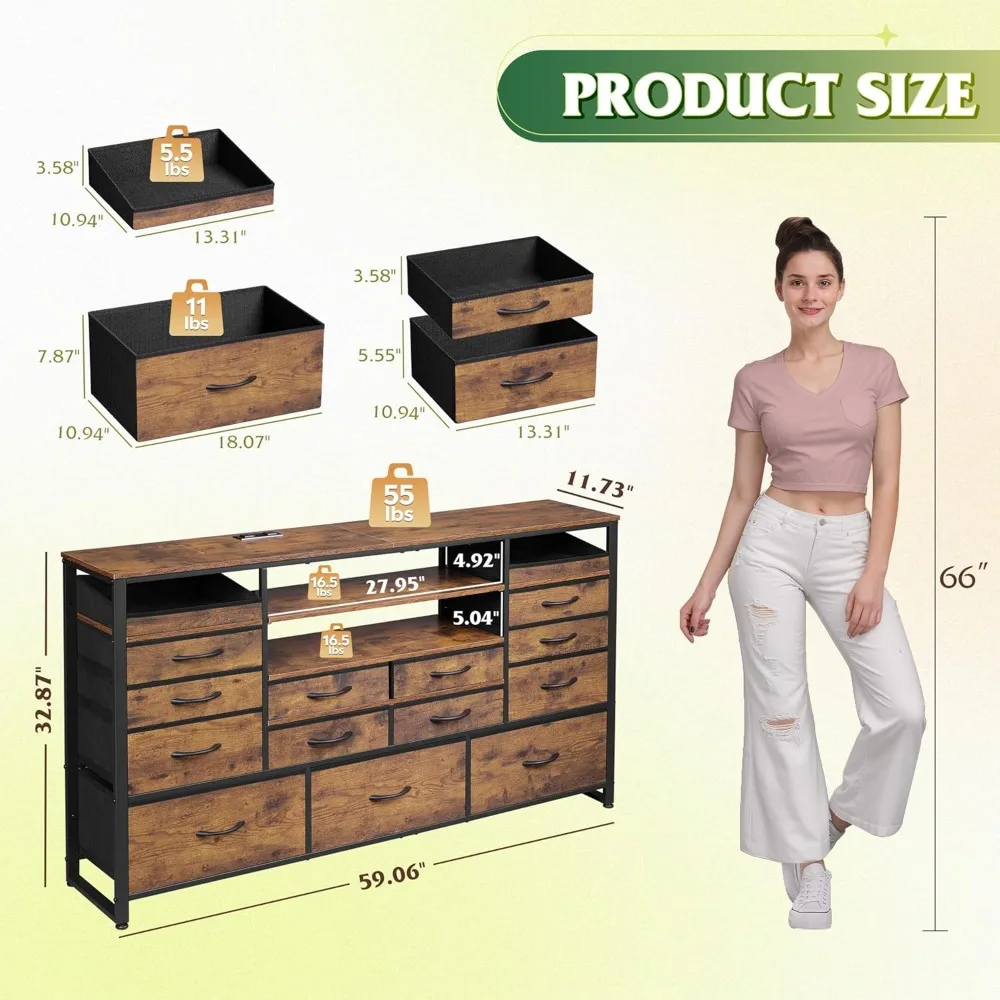 حامل تلفزيون لتلفزيون 55، 60، 65 بوصة، مركز ترفيه مع أضواء LED ومحطة شحن، طاولة وحدة تحكم وسائط التلفزيون