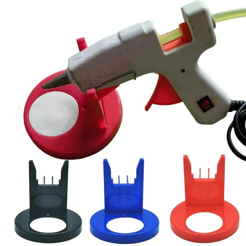 1pcs Hot Melt Glue Pen Stand Multi Color Base Anti Drip Anti Scald Anti Stick Desktop Storage Rack For DIY Craft Tools