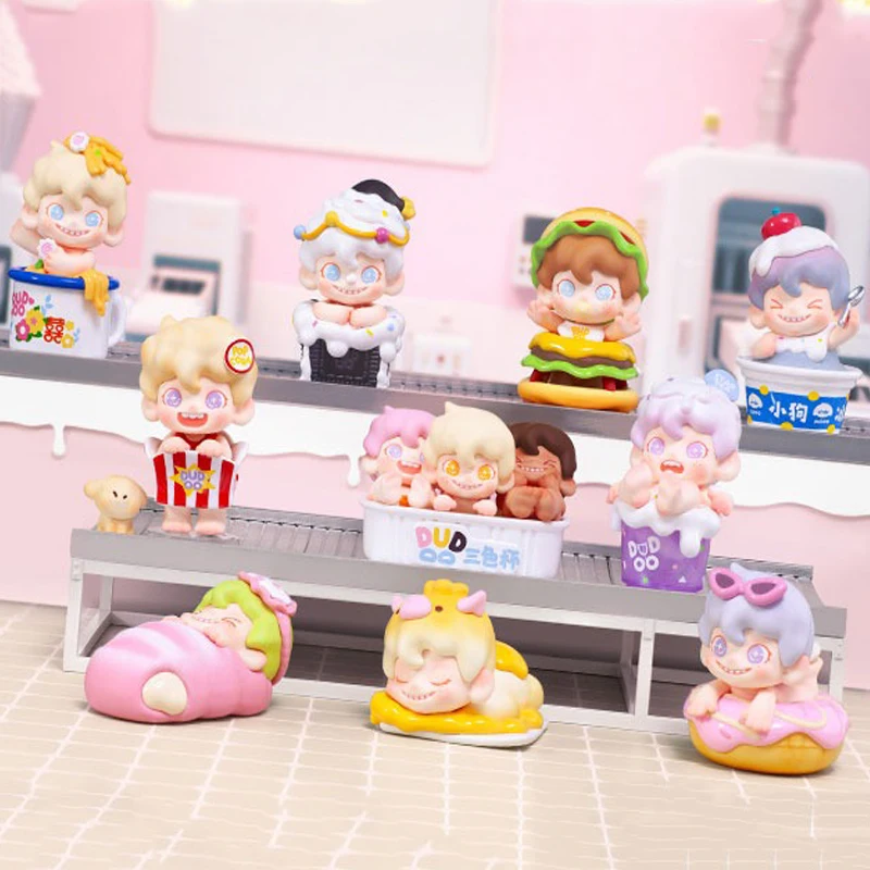 

DUDOO Tasty Afternoon Tea Series Blind Box Toys Q Version Anime Action Figure Desktop Ornaments Collection Dolls Surprise Gifts