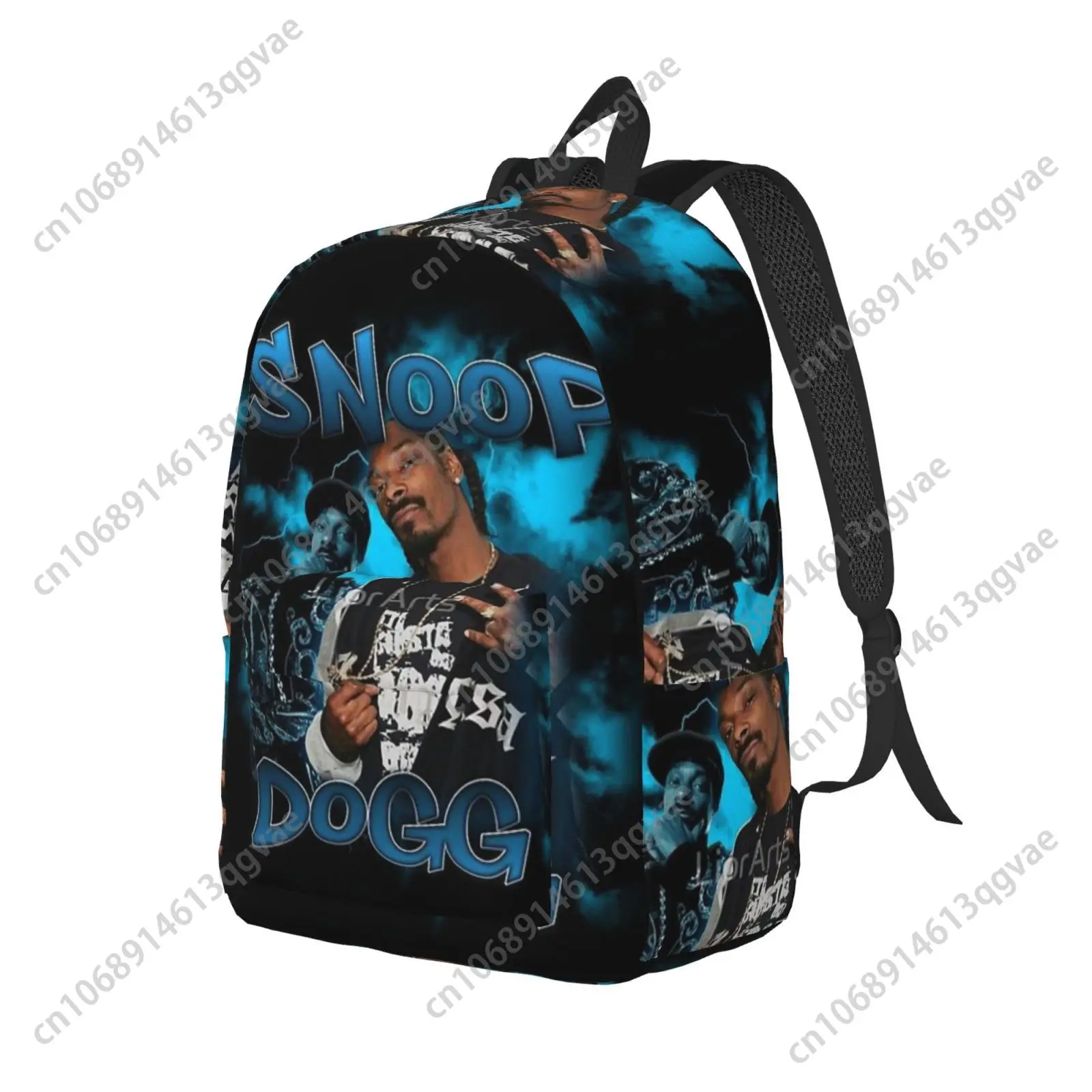 Snoop Dogg USA Rapper Custom Canvas Lightweight Backpack Fashion Durable Student Men Women Business Daypack