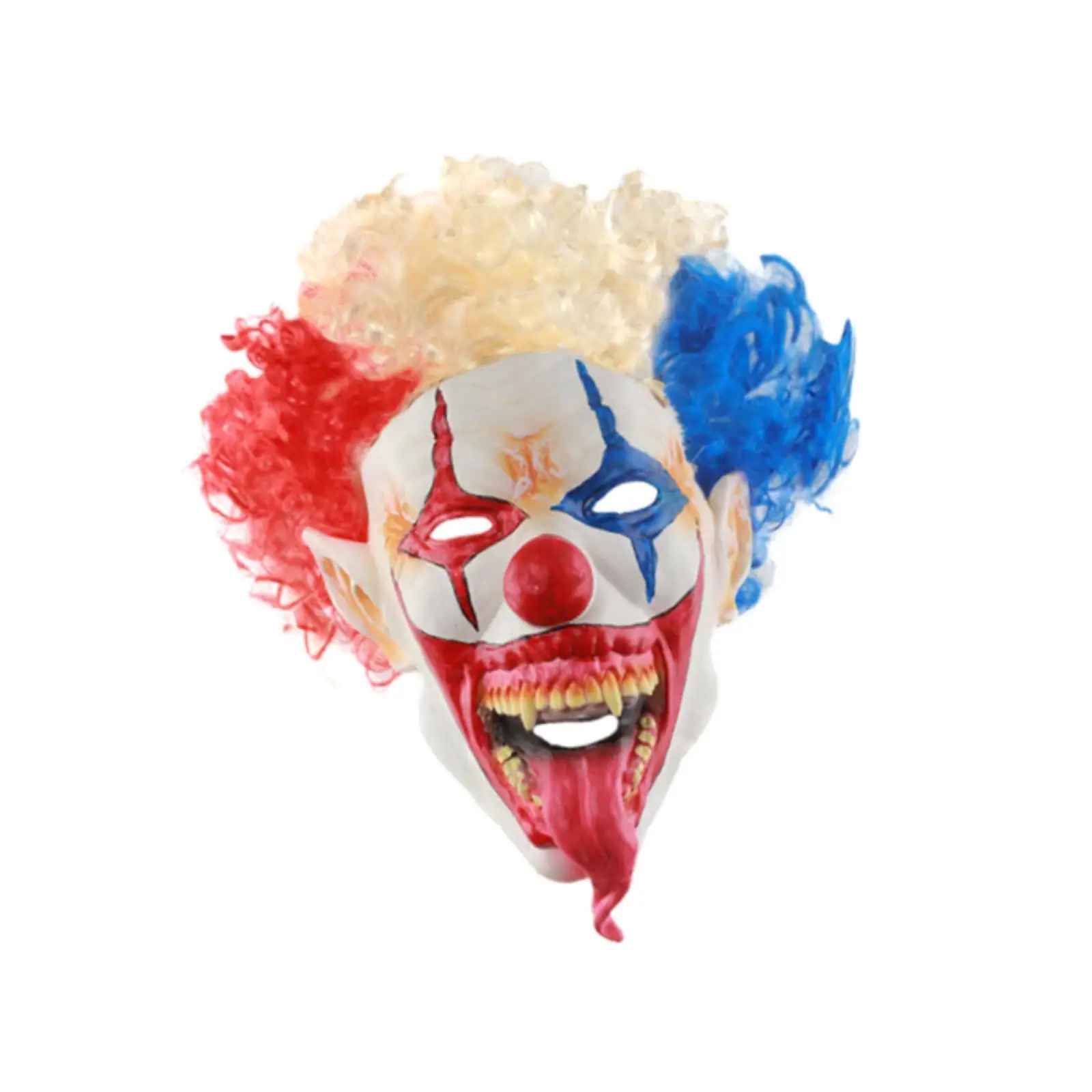 Clown Mask Horror Scary Mask for Dress up Stage Show Party Holiday Haunted House