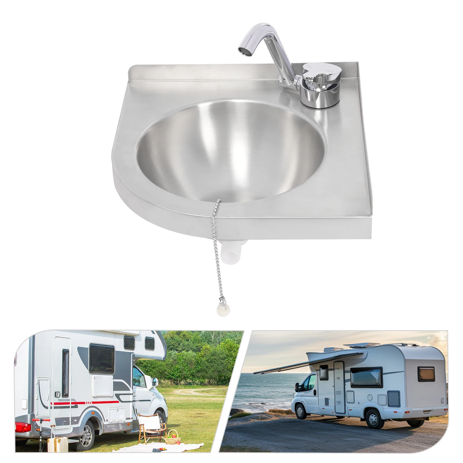 

Барная раковина с одной чашей из нержавеющей стали, кухонная раковина для умывальника автофургона с краном