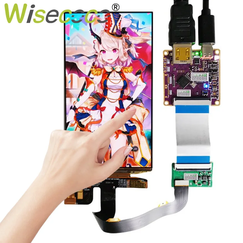 OLED 5.5 Inch 1920x1080 Touch Screen IPS 1080x1920 Display Raspberry Pi Screen Display 60Hz USB-C Type-C Driver Board