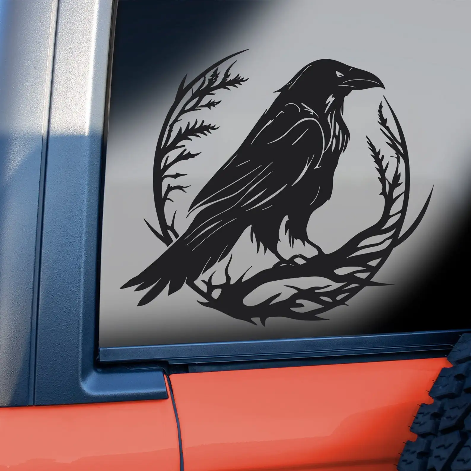 Black Crow For Car Sticker Anime Stickers Cover Laptop Decal Computer Decal Bumper Window Stickers Waterproof PVC Vinyl Decals