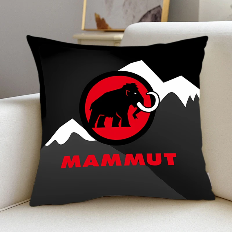 Pillowcase Throw Pillow Cushion Covers Home Living Room Sofa Couch Seat Mammut Outdoor sports brand logo Fashion printed Decor