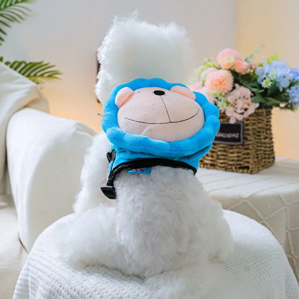 Multi-purpose Cute Lion Traction Bag Universal Cartoon Pet Self-contained Backpack Soft Dog Outing Bag Pet Accessories