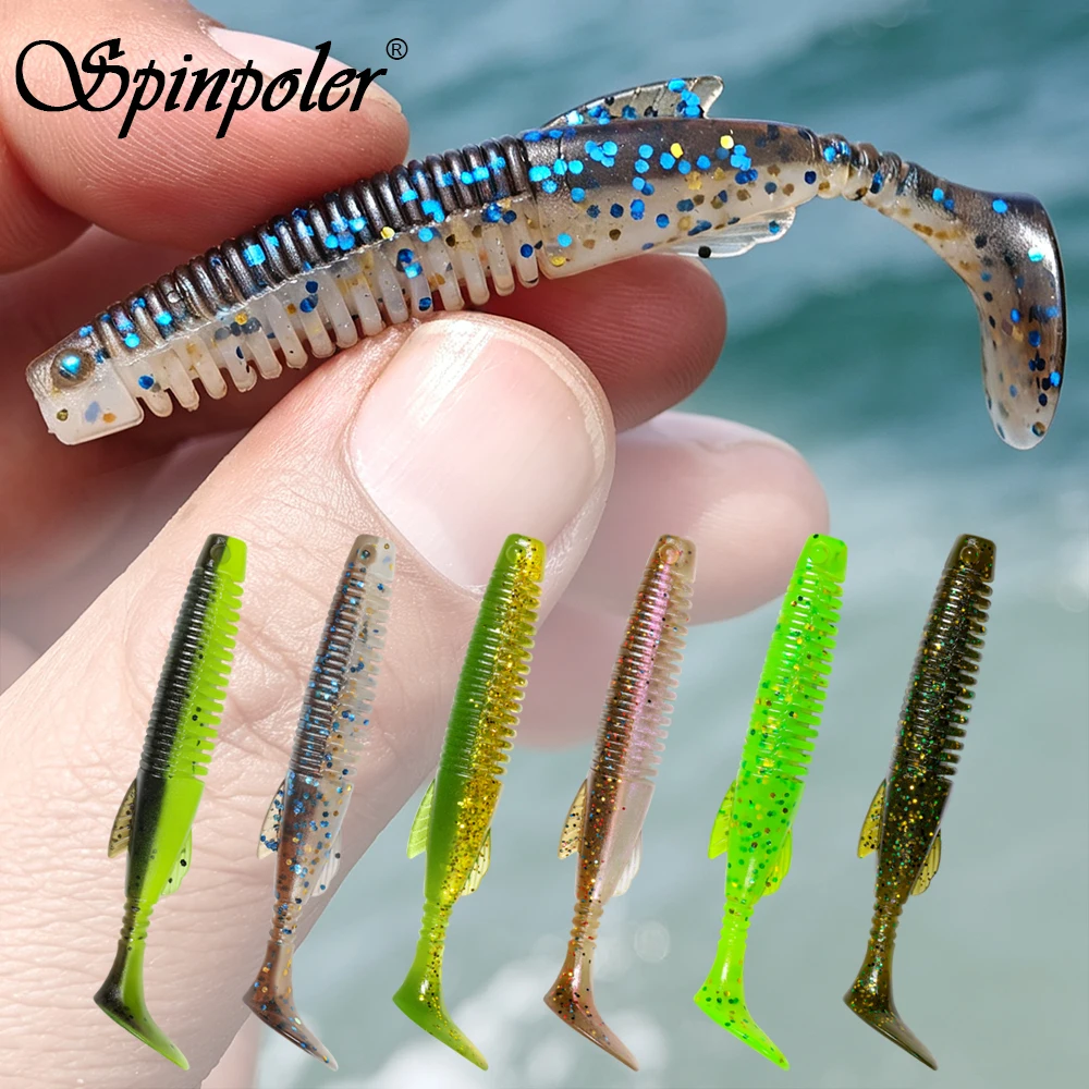 Fishing Lure Soft Plastic - Spinpoler 6cm/7,5cm zachte kunststof schadlokaas met