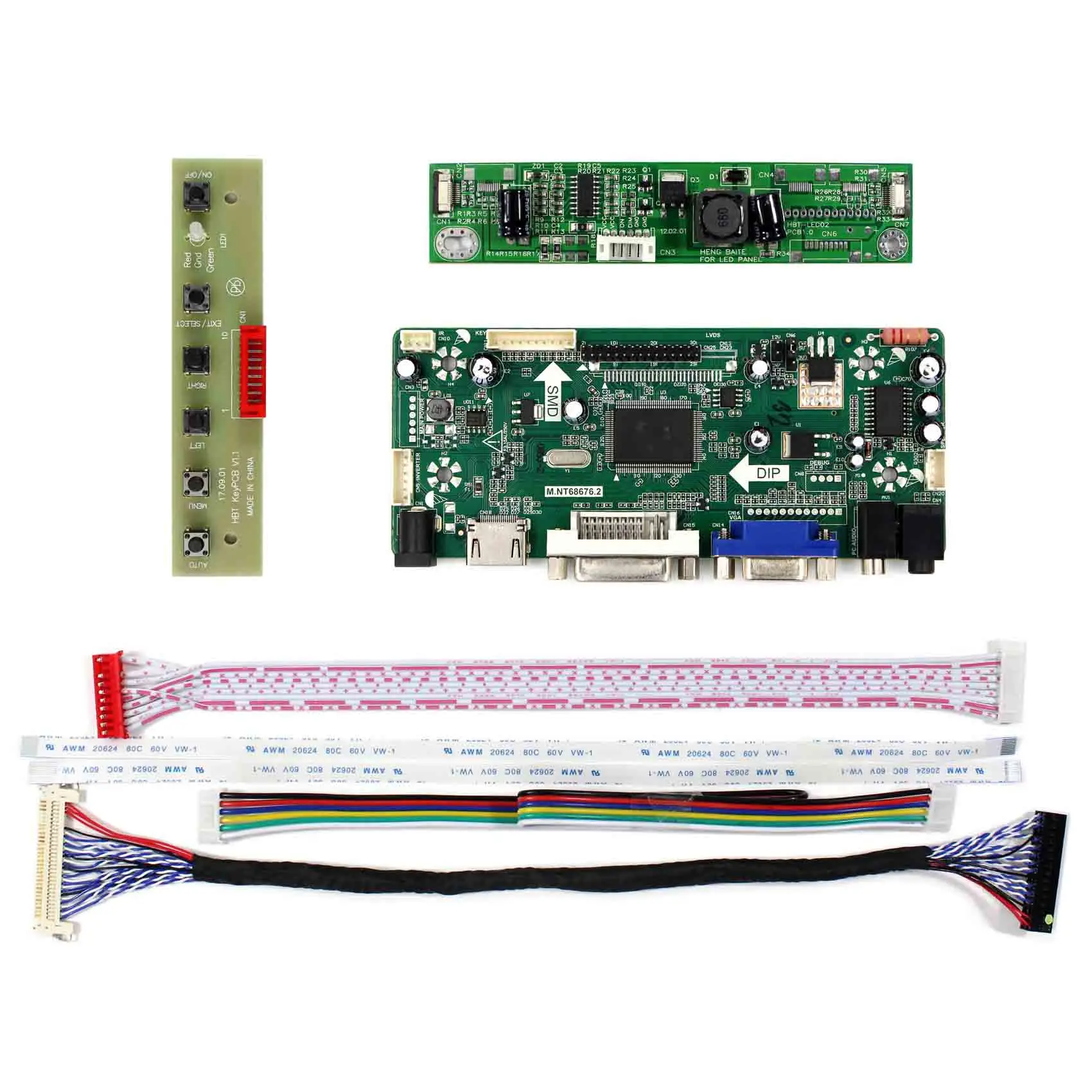 HDM I DVI VGA Audio LCD Controller Board for 21.5