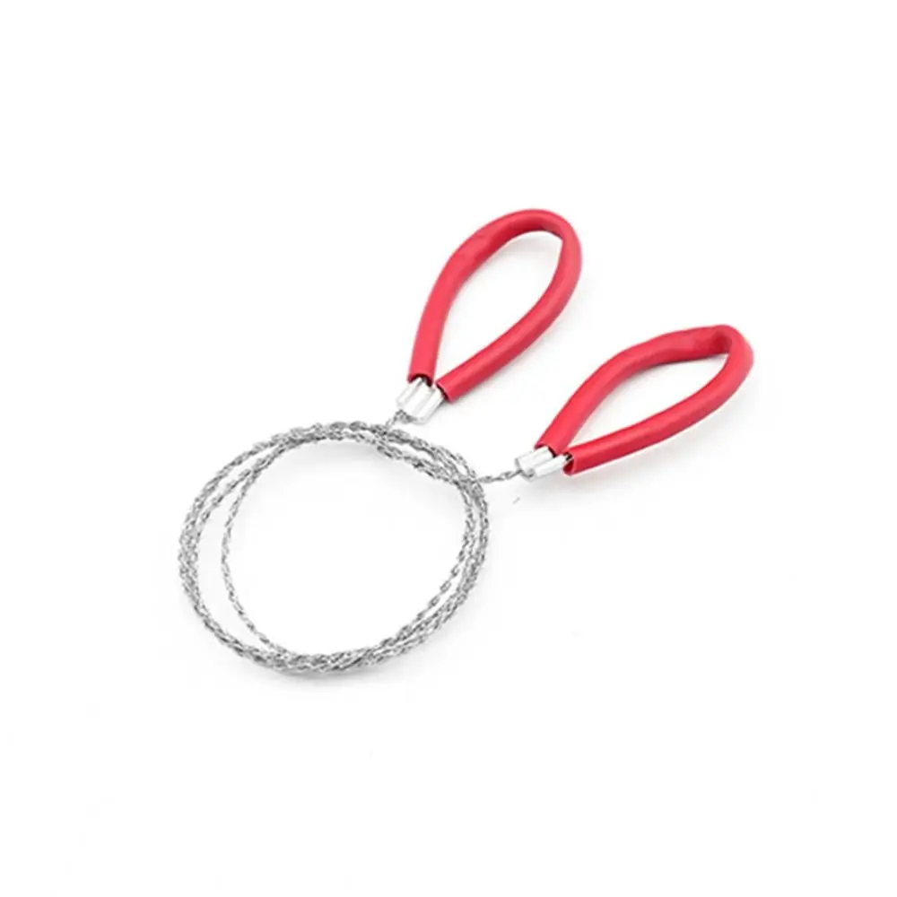4-strand Stainless Steel Wire Saw Manual with Handle Outdoor Camping Survival Tool Durable Strong Hand Steel Wire Saw