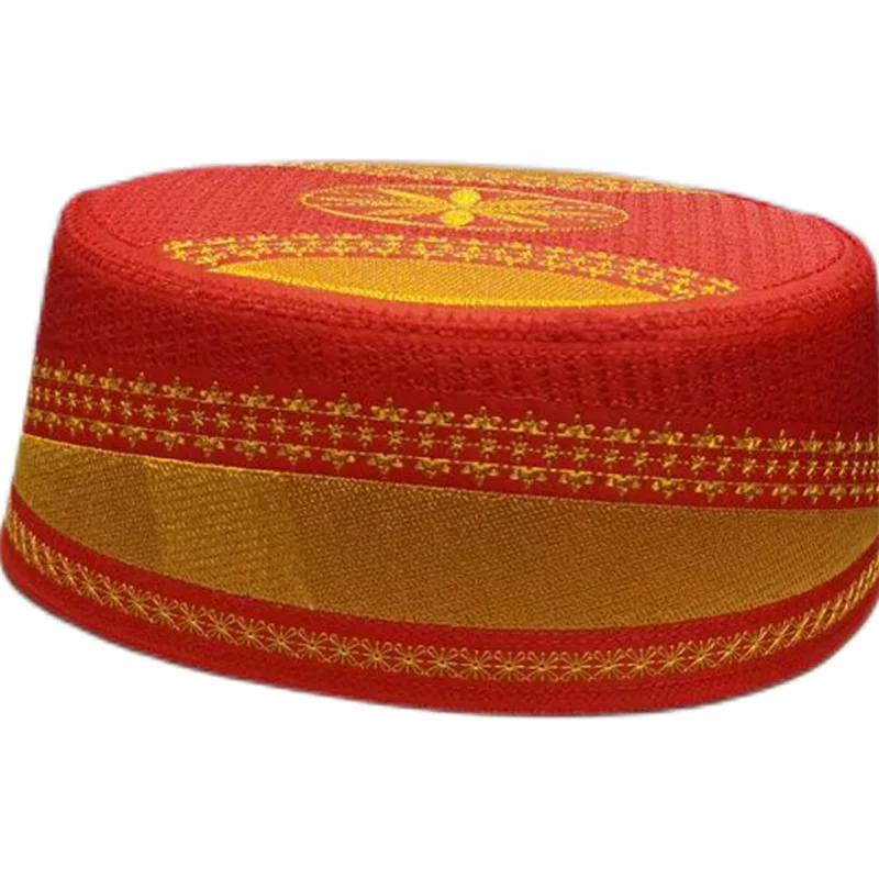 Chapeau de soleil musulman pour hommes, casquette de bateau brodée, elliptique, malaisienne, prière d'Indonésie, Kufi Islam Hijab, nouveau style de mariage, livraison gratuite