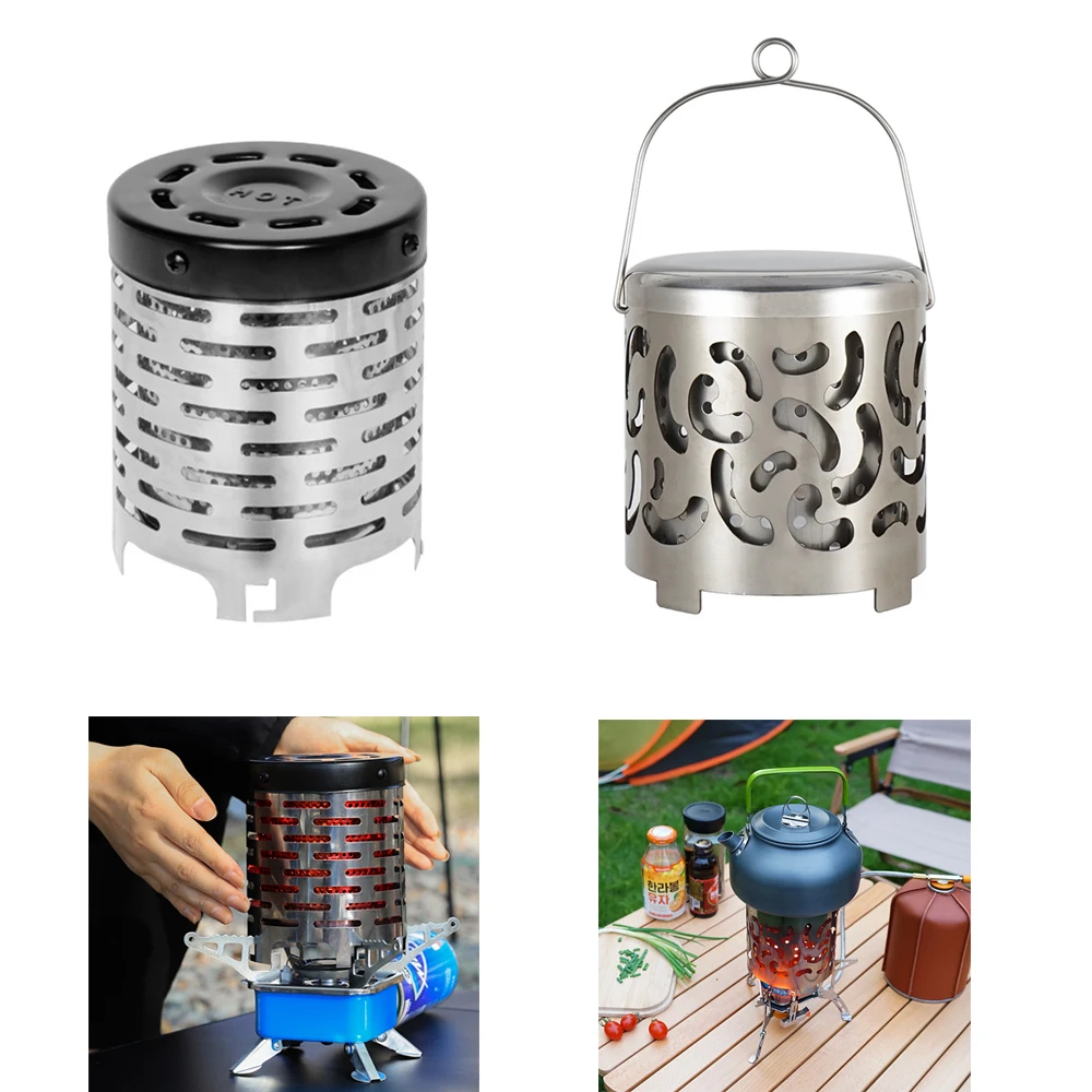 

Outdoor Portable Gases Heater Stoves Heating Cover Mini Heater Cap Stainless Steel Gas Oven Burner Camping Stove Equipments