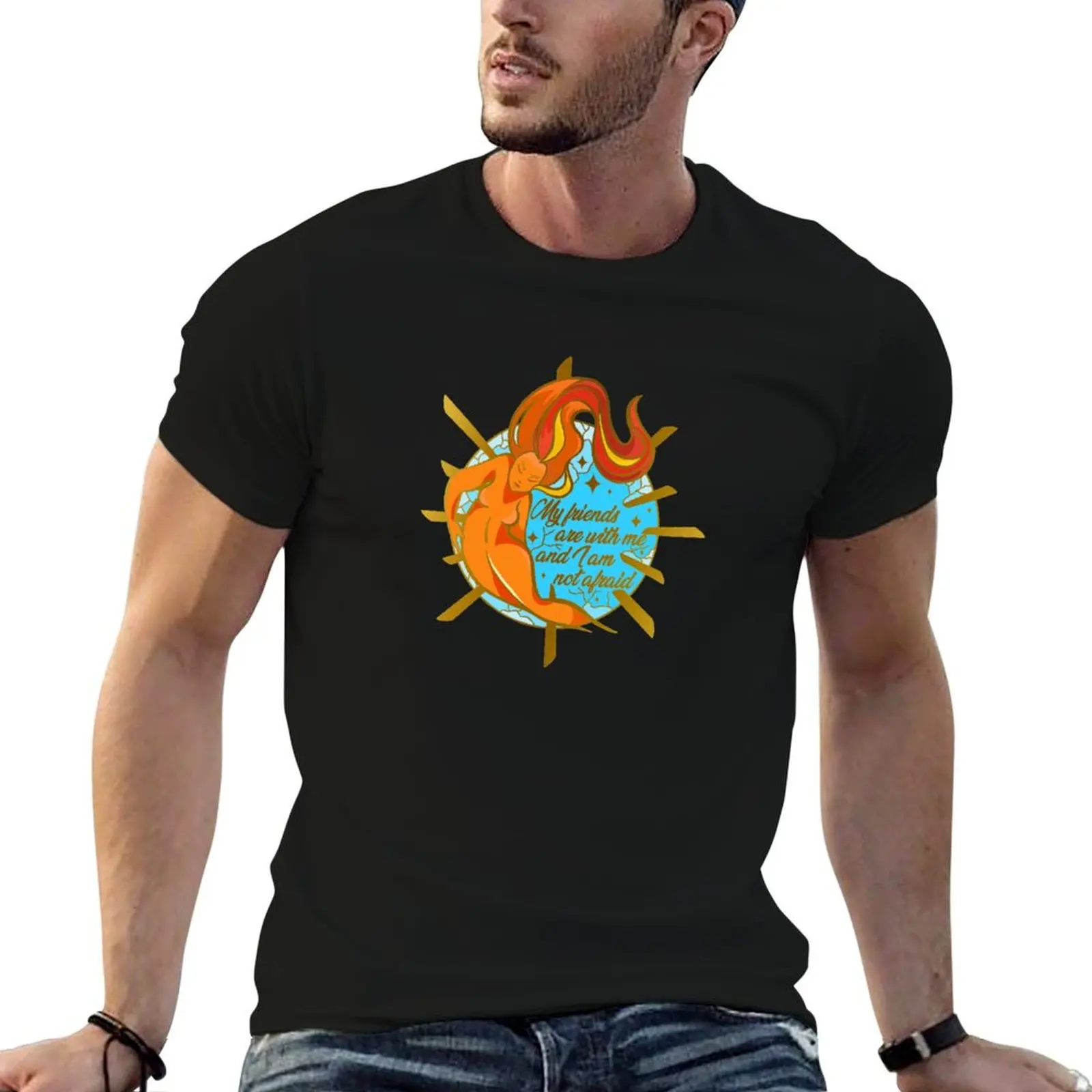 

Lehabah crescent city sticker T-Shirt man t shirt summer t shirt man cotton T-Shirt