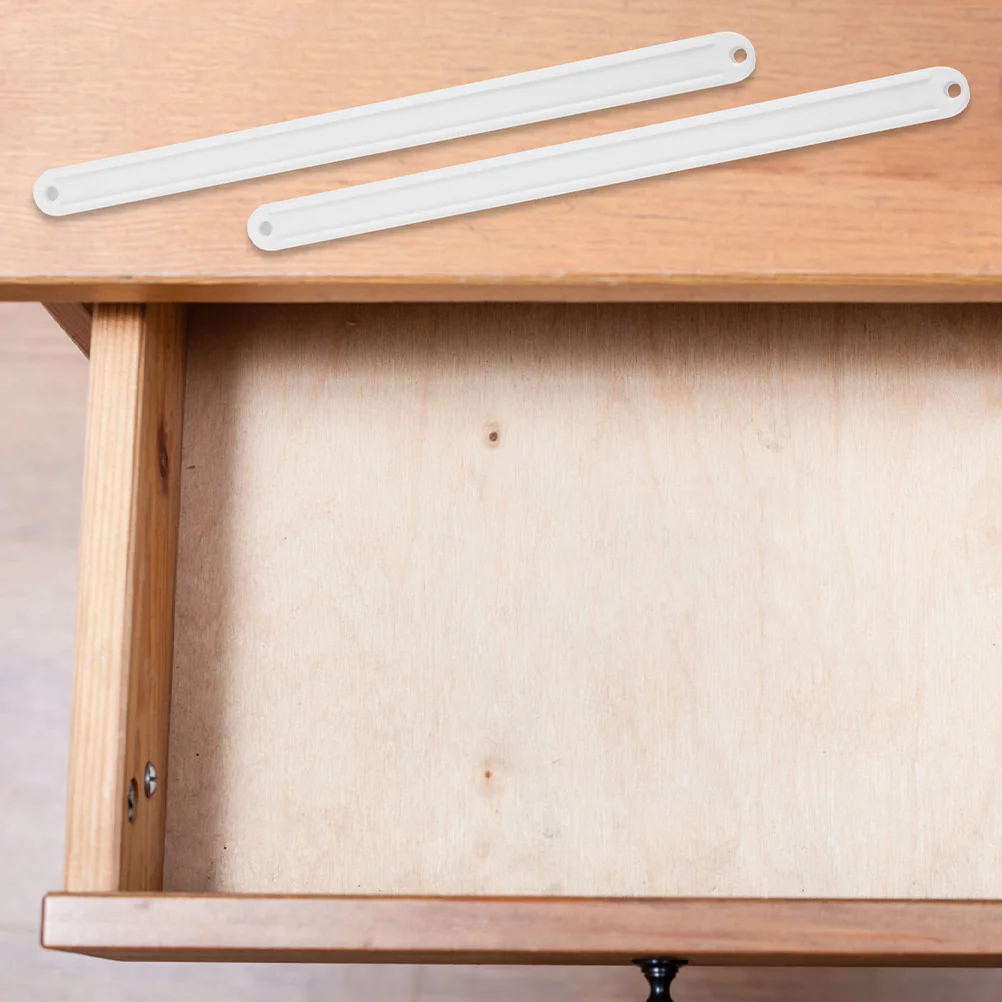 2 مجموعات درج السكك الحديدية 235 مللي متر دائم البلاستيك الجانب جبل الشرائح استبدال دليل السلس انزلاق الأثاث الملحقات