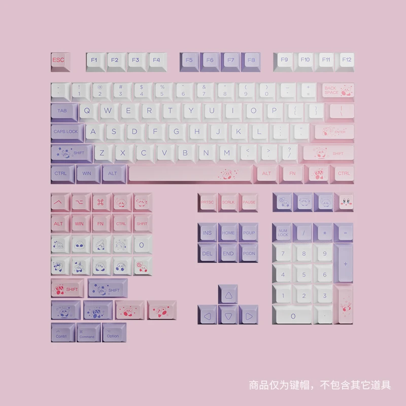 Lucky 80-Themen-Tastenkappen PBT Dye-Sub XDA-Höhe für mechanische Tastatur Wooting 60 65 68 Magnetschalter-Tastatur Madlions Mad 60he