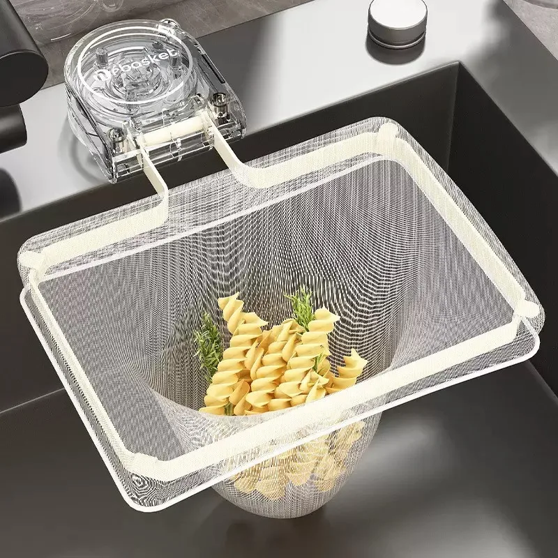 Suction Cup Kitchen Sink Strainer Disposable Food Residue Filter Net Drain Rack for Vegetable Washing Bowl Leftover Debris