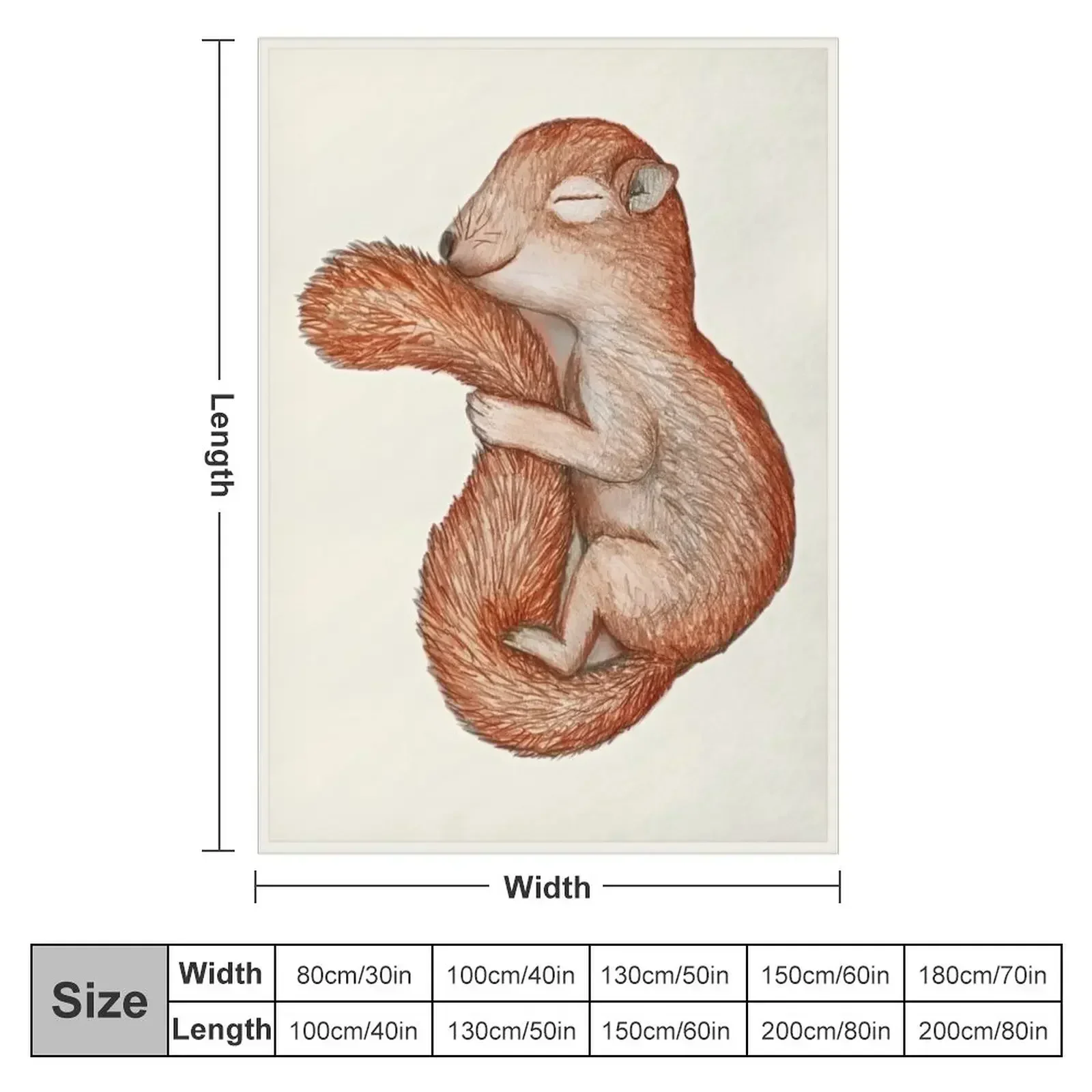Hibernating squirrel Throw Blanket Hairys Soft Beds Plush Weighted Luxury Designer Quilt Blankets