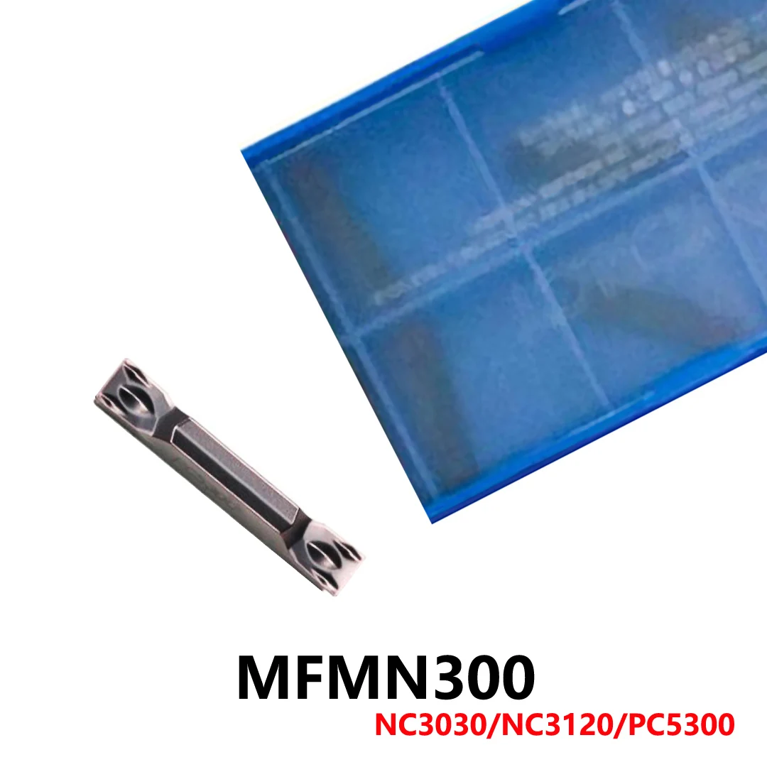 

Оригинальные 10 шт./кор. лезвия, пластины MFMN 300 MFMN300 NC3030 NC3120 PC5300, твердосплавные вставки для держателя инструментов для обработки канавок с ЧПУ