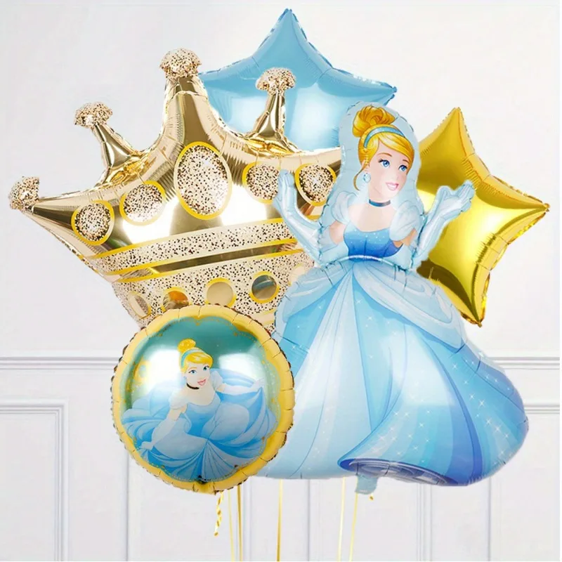 Enchanted Princess Balloon Kit Snow White Cinderella Beauty Foil Balloons For Birthday Parties & Theme Celebrations Perfect Gift